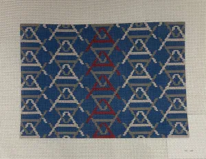 * Jeni Sandberg 'A' Letter Clutch- Blue and Red  JSA3A