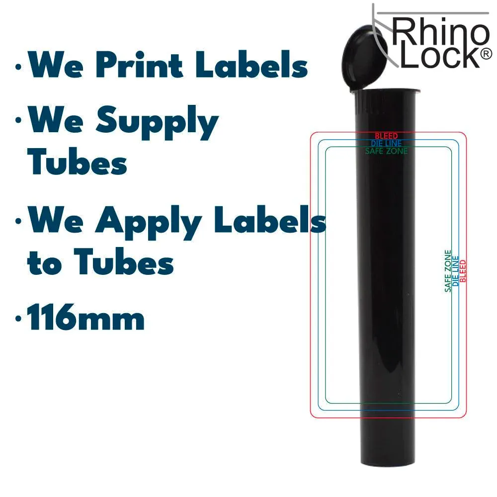 116mm Tube, with Printed Sticker and Application of sticker!