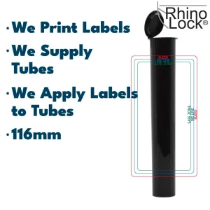 116mm Tube, with Printed Sticker and Application of sticker!