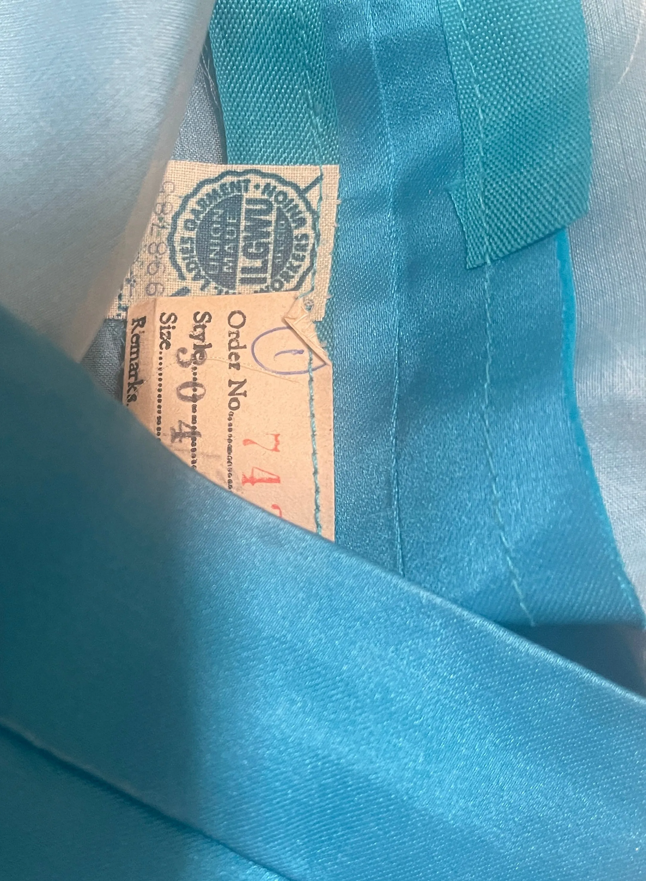 1960s Two Piece TURQUOISE Beaded Tank & Matching SKIRT