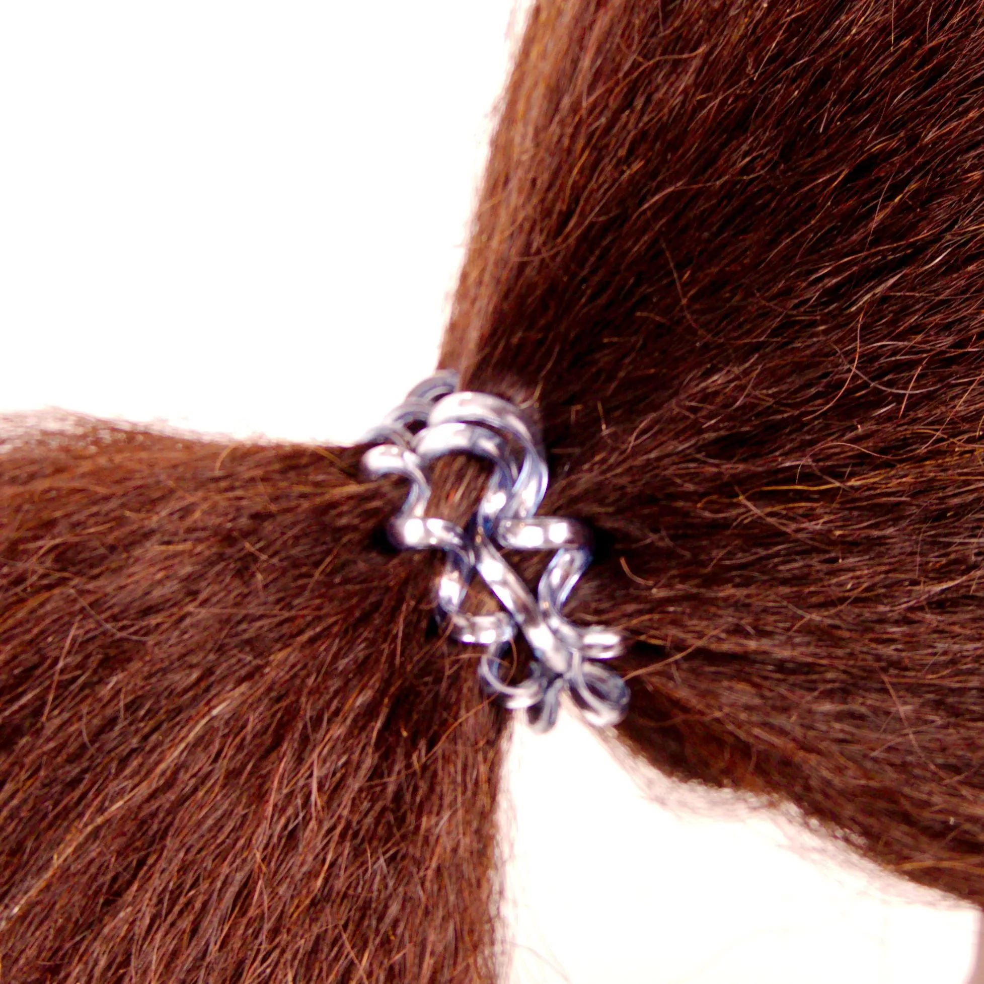 Amelia Beauty, 8 Small Shinny Elastic Hair Telephone Cord Coils, 1.5in Diameter Spiral Hair Ties, Strong Hold, Gentle on Hair, Sky Blue