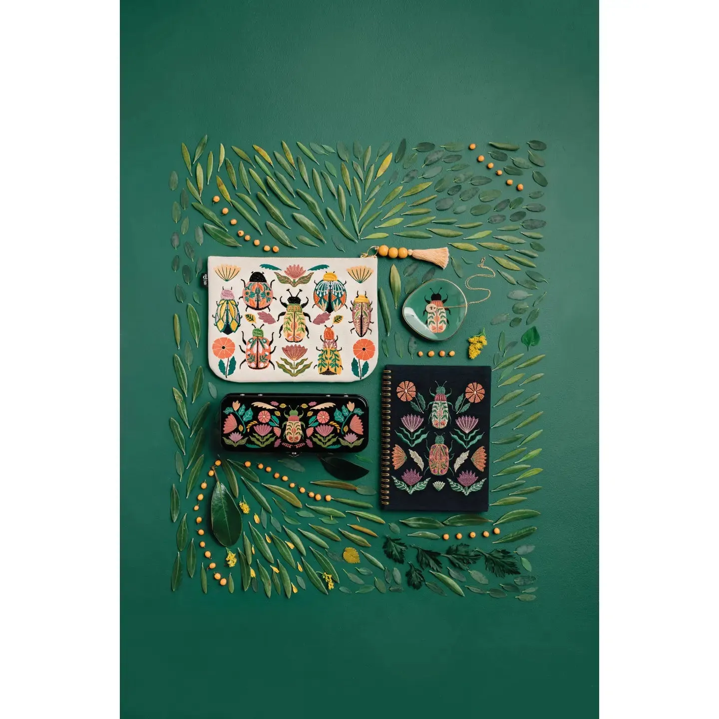 Amulet Large Zipper Pouch - Cream