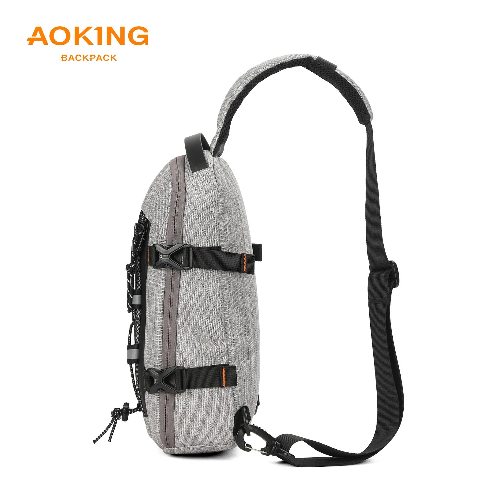 Aoking Black Fashion Men Waterproof Sling Bag SY3307