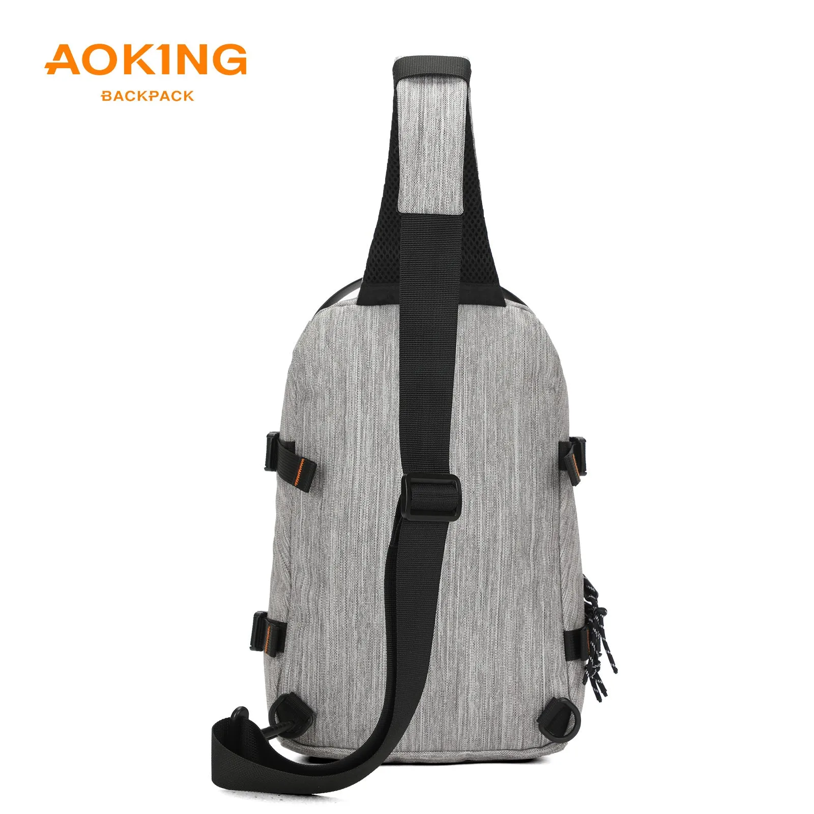 Aoking Black Fashion Men Waterproof Sling Bag SY3307