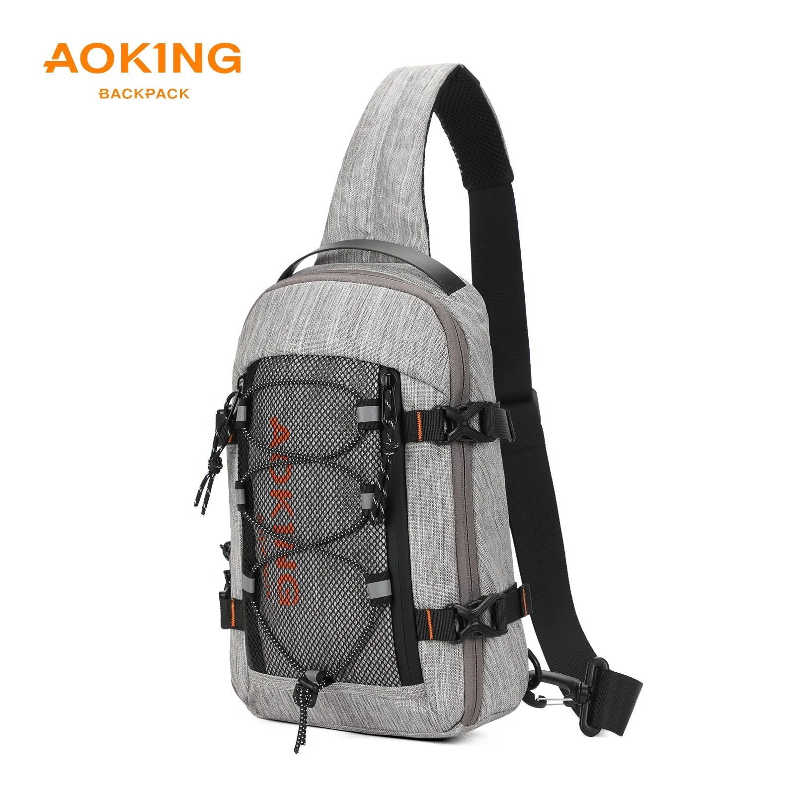 Aoking Black Fashion Men Waterproof Sling Bag SY3307