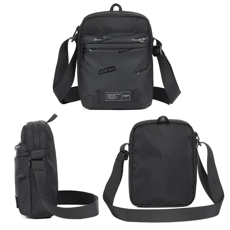 Aoking Black Fashion Men Waterproof Sling Bag XK3055