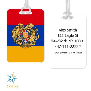 Armenia Flag Rectangle Luggage Tag