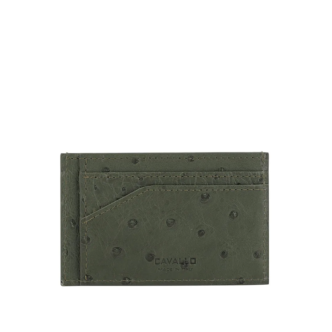 ART23 MEN'S CARD HOLDER OSTRICH
