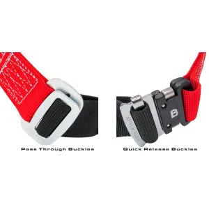 Bashlin - "H" Style harness with fixed chest strap, nylon loop and a 24" extension back attachment