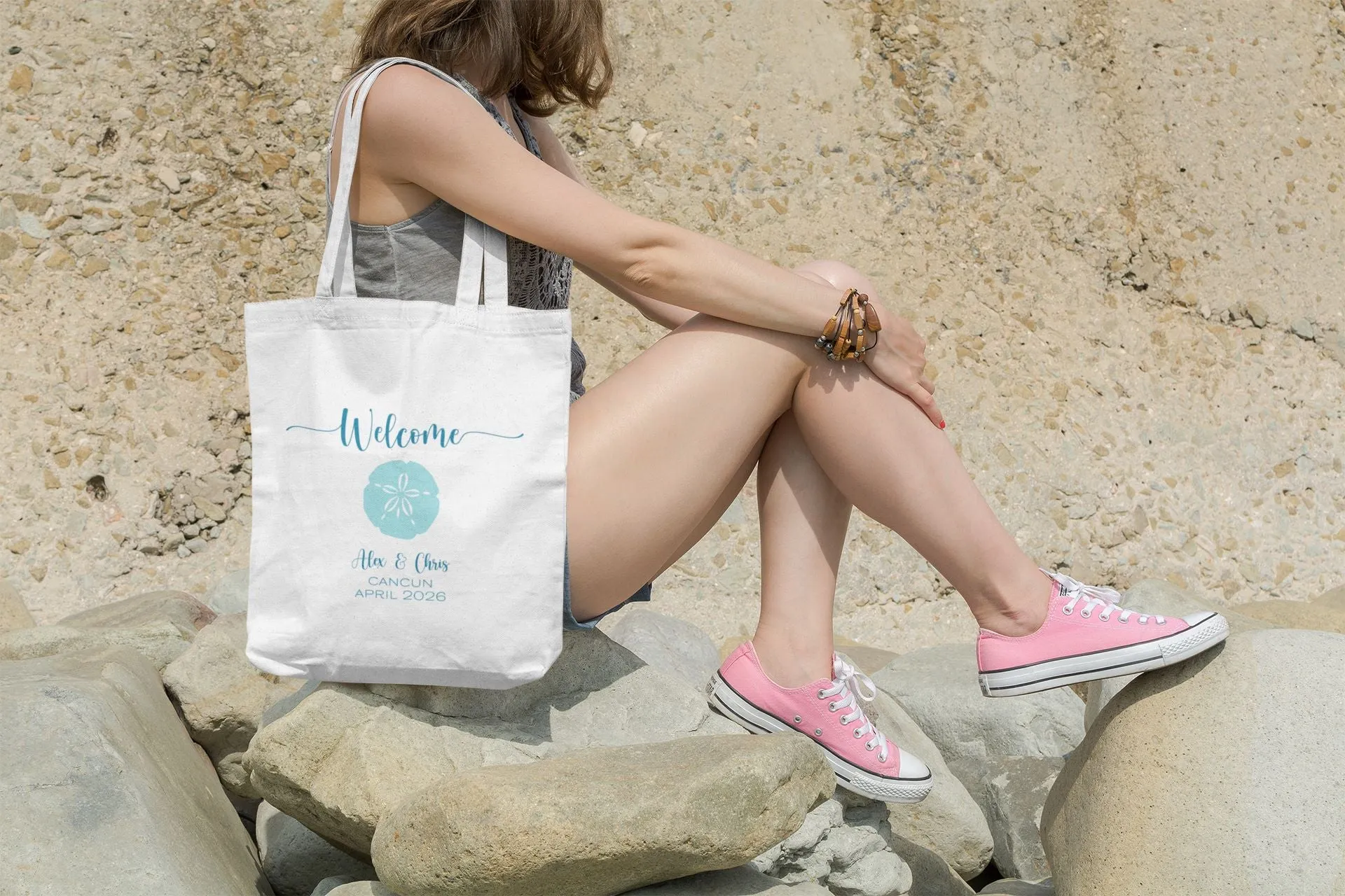 Beach Wedding Welcome Bag - Sand Dollar