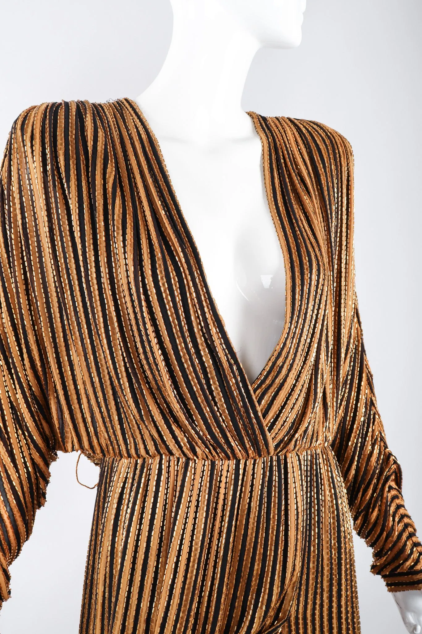 Beaded Batwing Gown