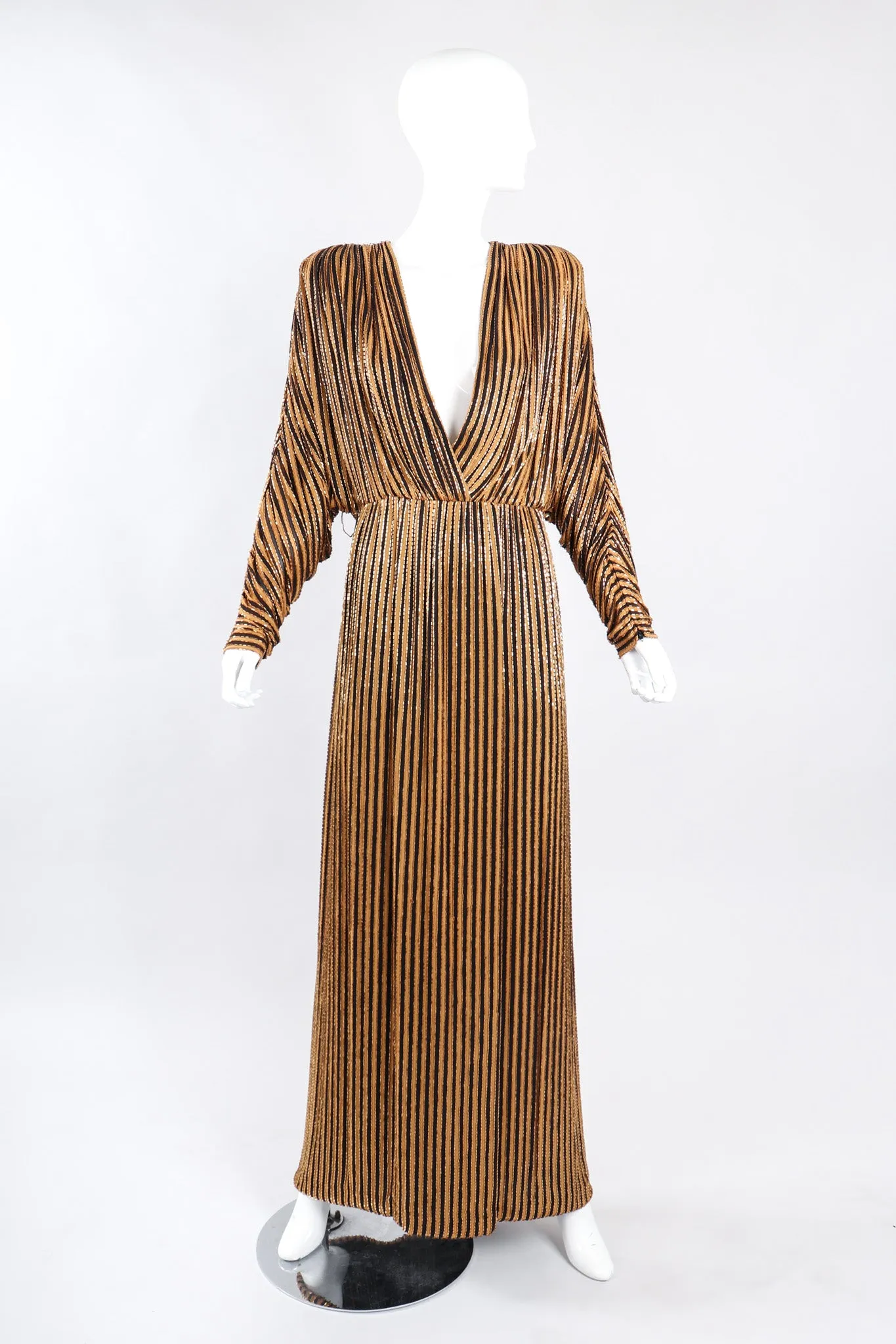 Beaded Batwing Gown