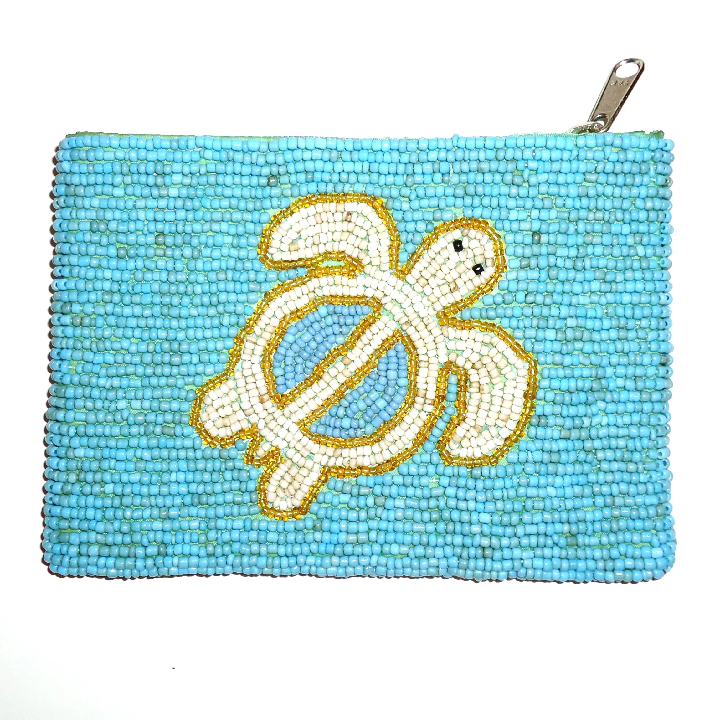 Beaded Coin Purse - Sea Turtle
