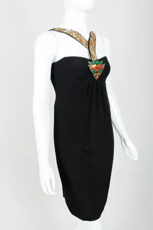 Beaded Neck Cocktail Dress