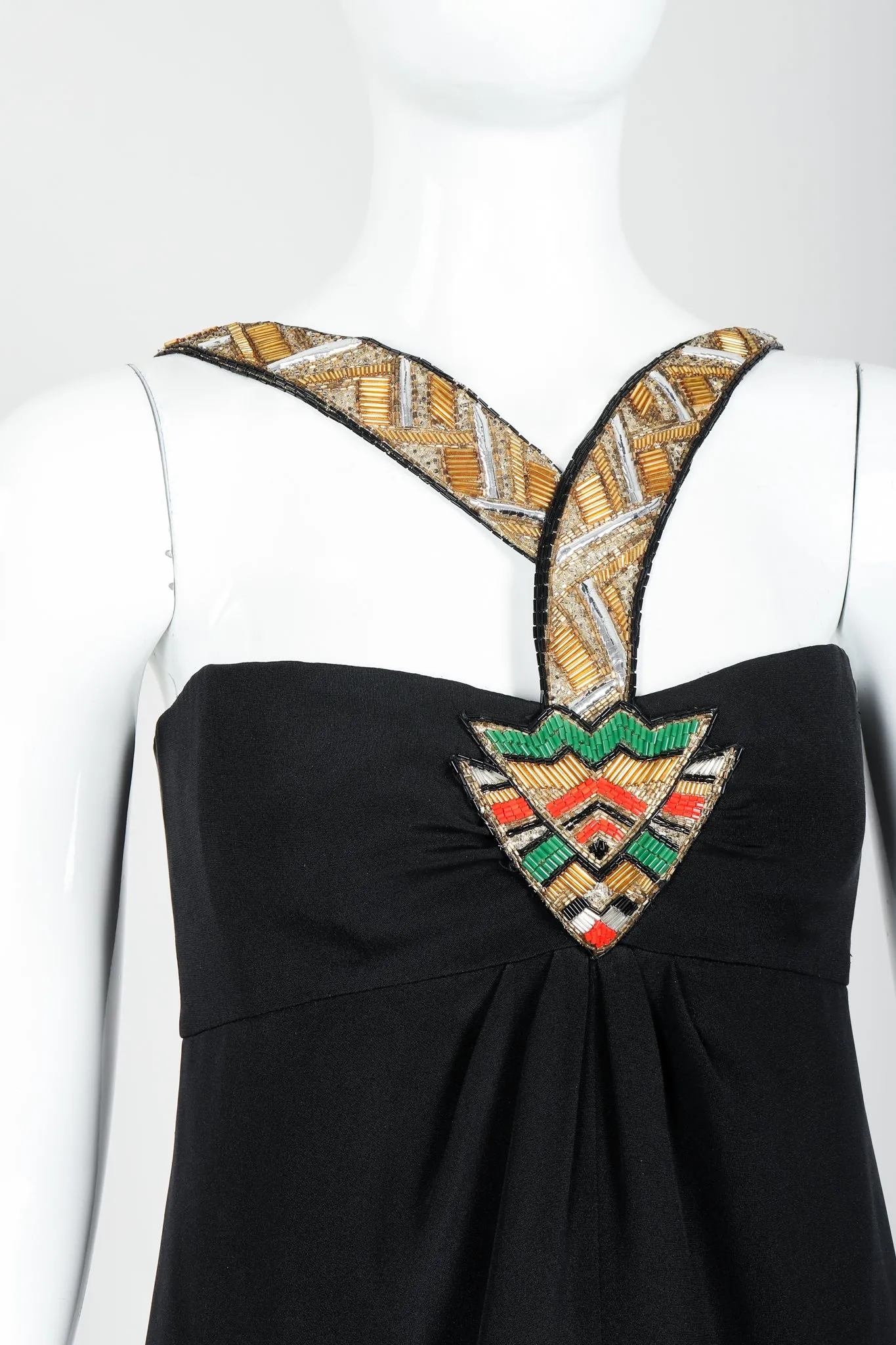 Beaded Neck Cocktail Dress