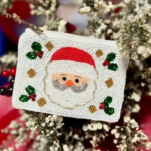 Beaded Santa Coin Purse
