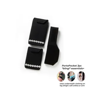 *bling!* Essentials  ~ 3-pc undercover pocket kit for ID/cards, makeup & more
