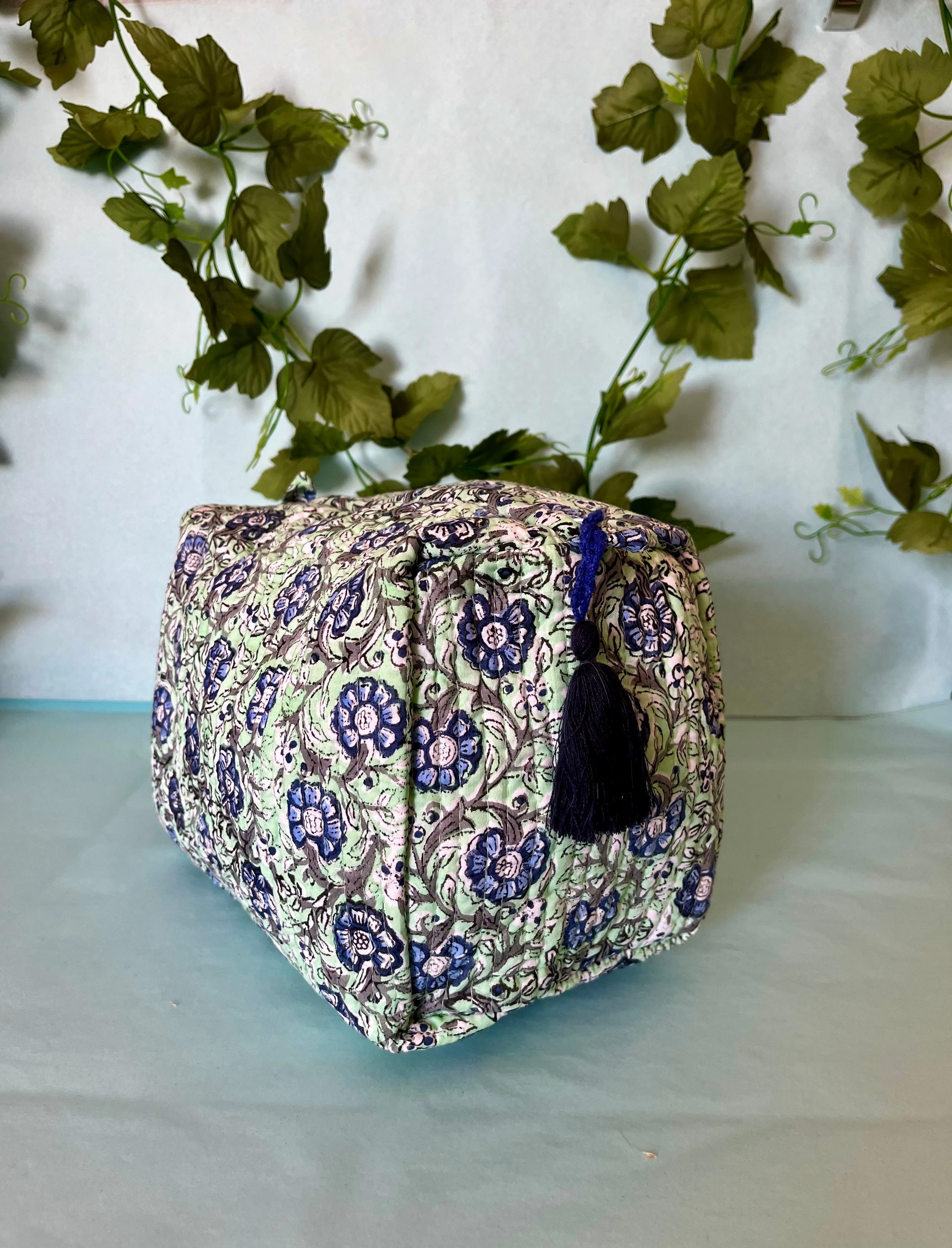 Block Print Toiletries Bag Large
