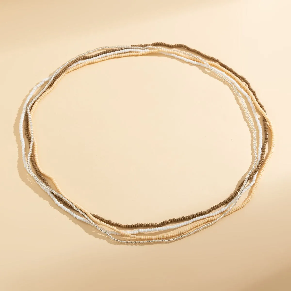 Bohemia 4Pcs Crystal Beaded Waist Chain Set