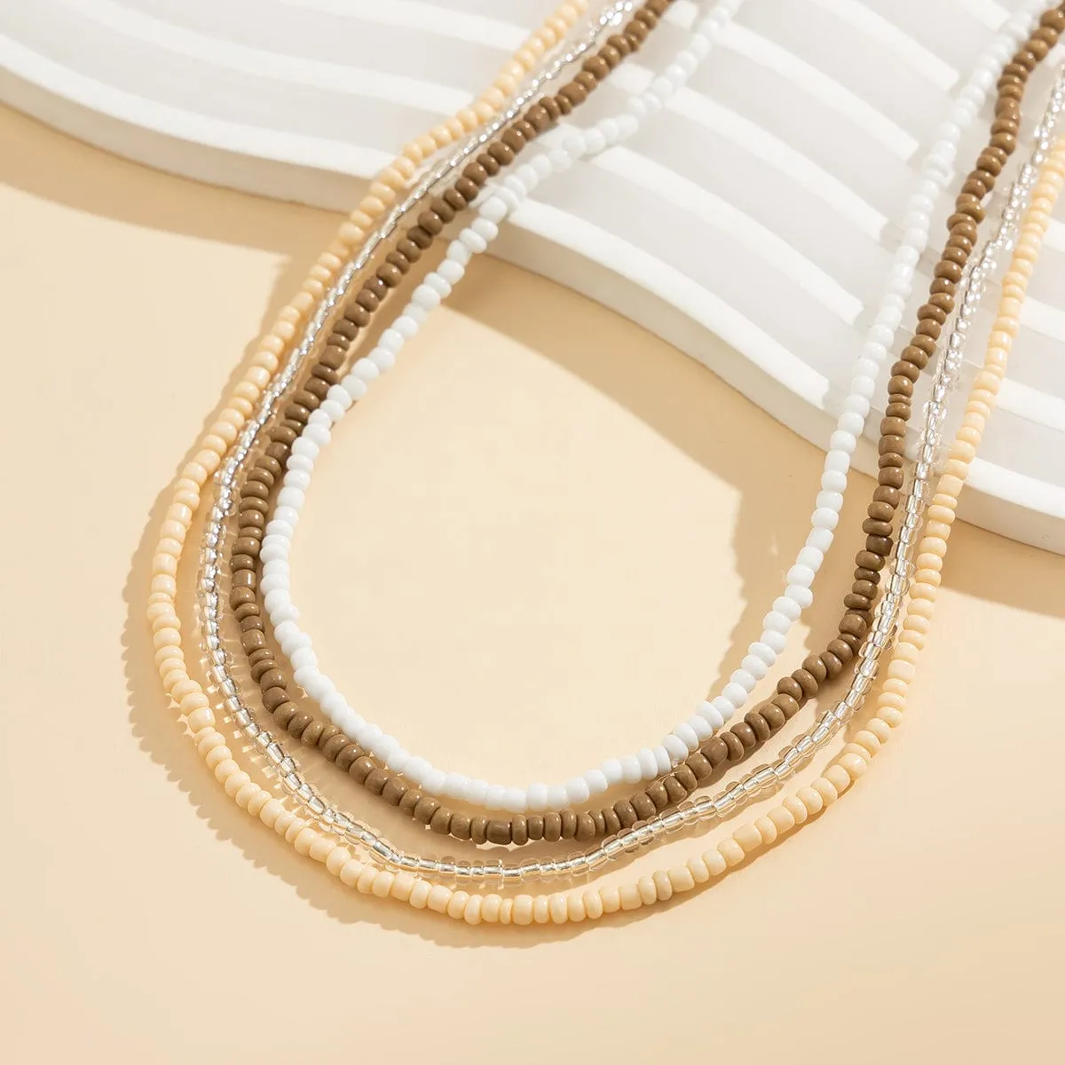 Bohemia 4Pcs Crystal Beaded Waist Chain Set