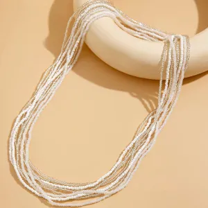Bohemia 8Pcs Crystal Seed Beaded Belly Chain Set