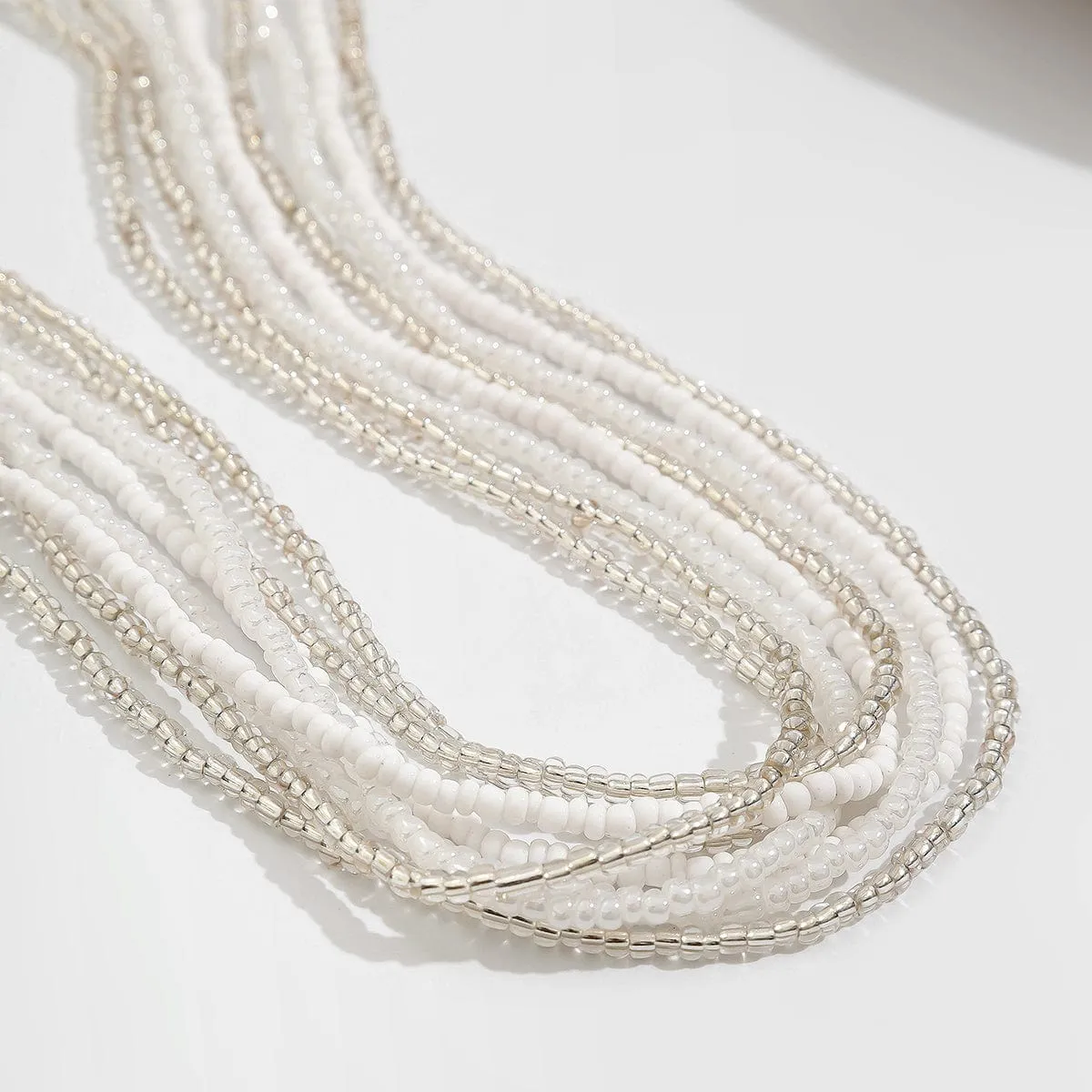 Bohemia 8Pcs Crystal Seed Beaded Belly Chain Set