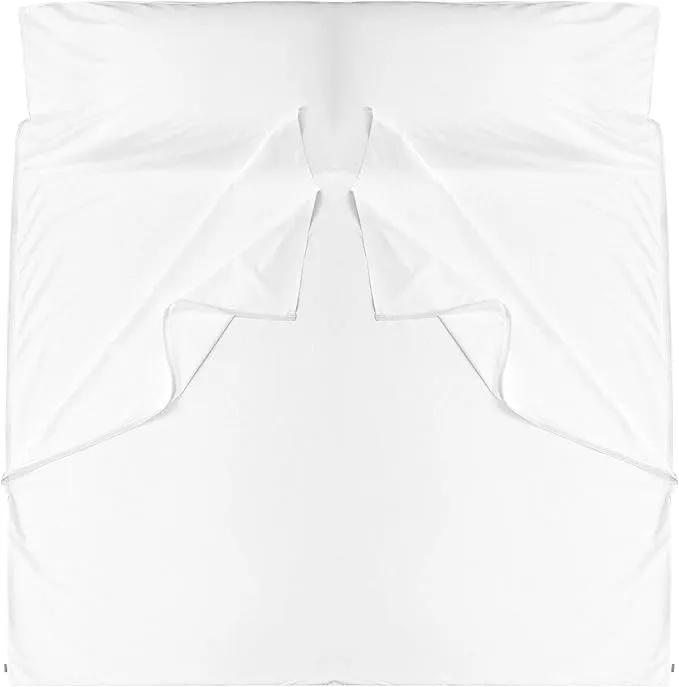 Brand - GANNAFEE Cotton Sleeping Bag Liner with Zipper - 100% Cotton Travel Sheet Sleep Sack Adult - Travel Sleeping Bag for Hotels Camping Hiking