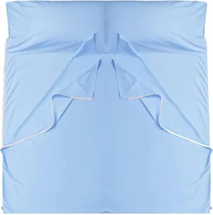 Brand - GANNAFEE Cotton Sleeping Bag Liner with Zipper - 100% Cotton Travel Sheet Sleep Sack Adult - Travel Sleeping Bag for Hotels Camping Hiking