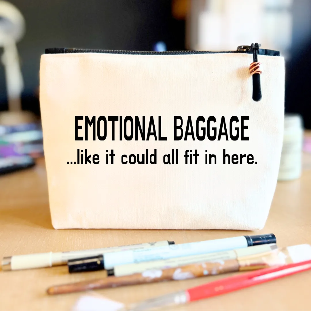 Canvas Zip Bag Lined - Emotional Baggage