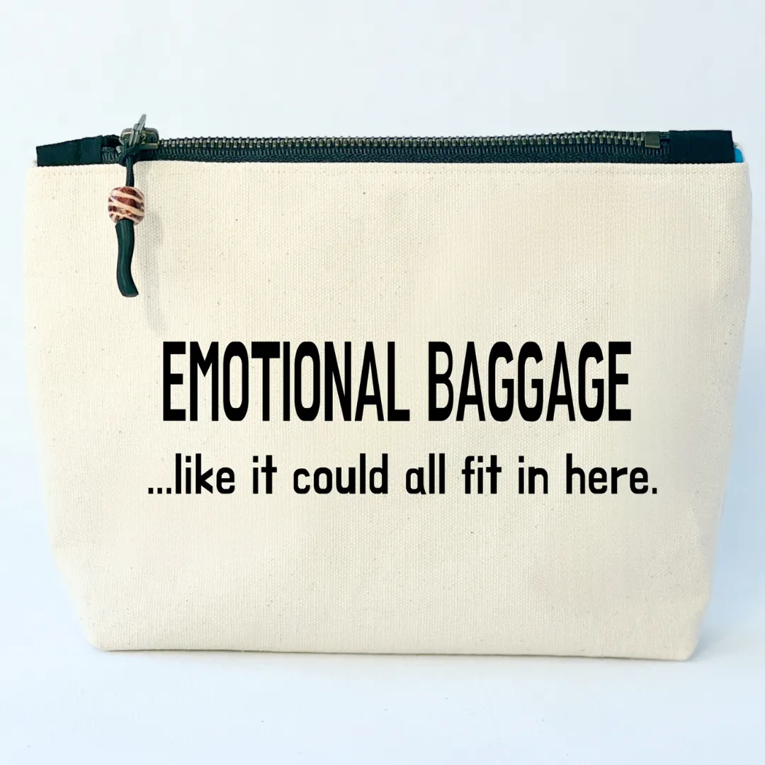 Canvas Zip Bag Lined - Emotional Baggage