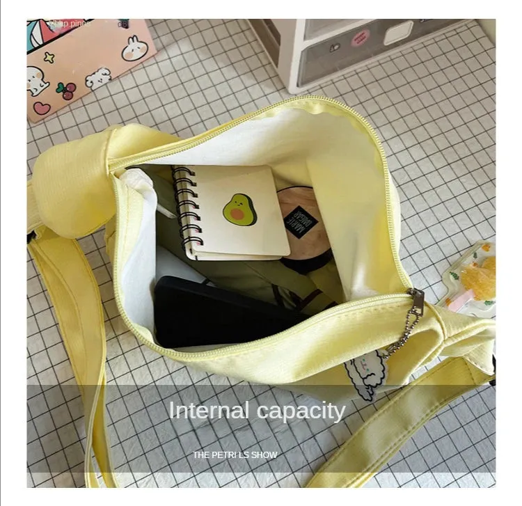 Canvass Shoulder Bags for Women Solid Minimalist Multifunction Handbags Large Capacity Crossbody Bags for Teens Purses