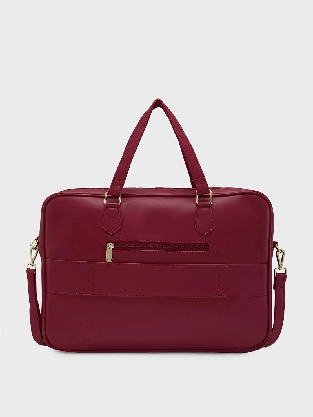 Caprese Dora Large Burgundy Laptop Bag