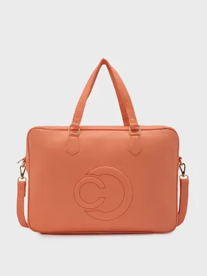 Caprese Dora Large Coral Laptop Bag