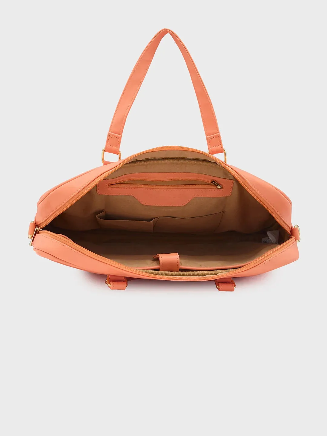 Caprese Dora Large Coral Laptop Bag