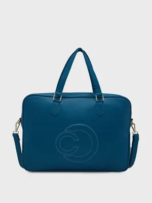 Caprese Dora Large Teal Laptop Bag