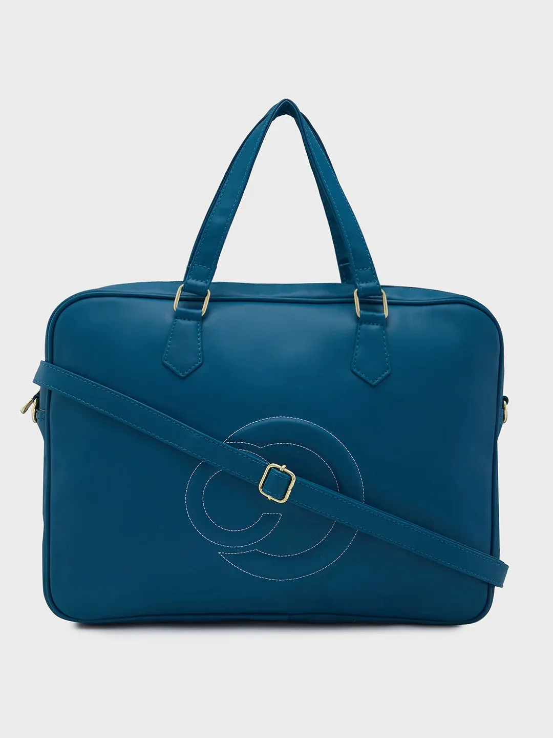 Caprese Dora Large Teal Laptop Bag