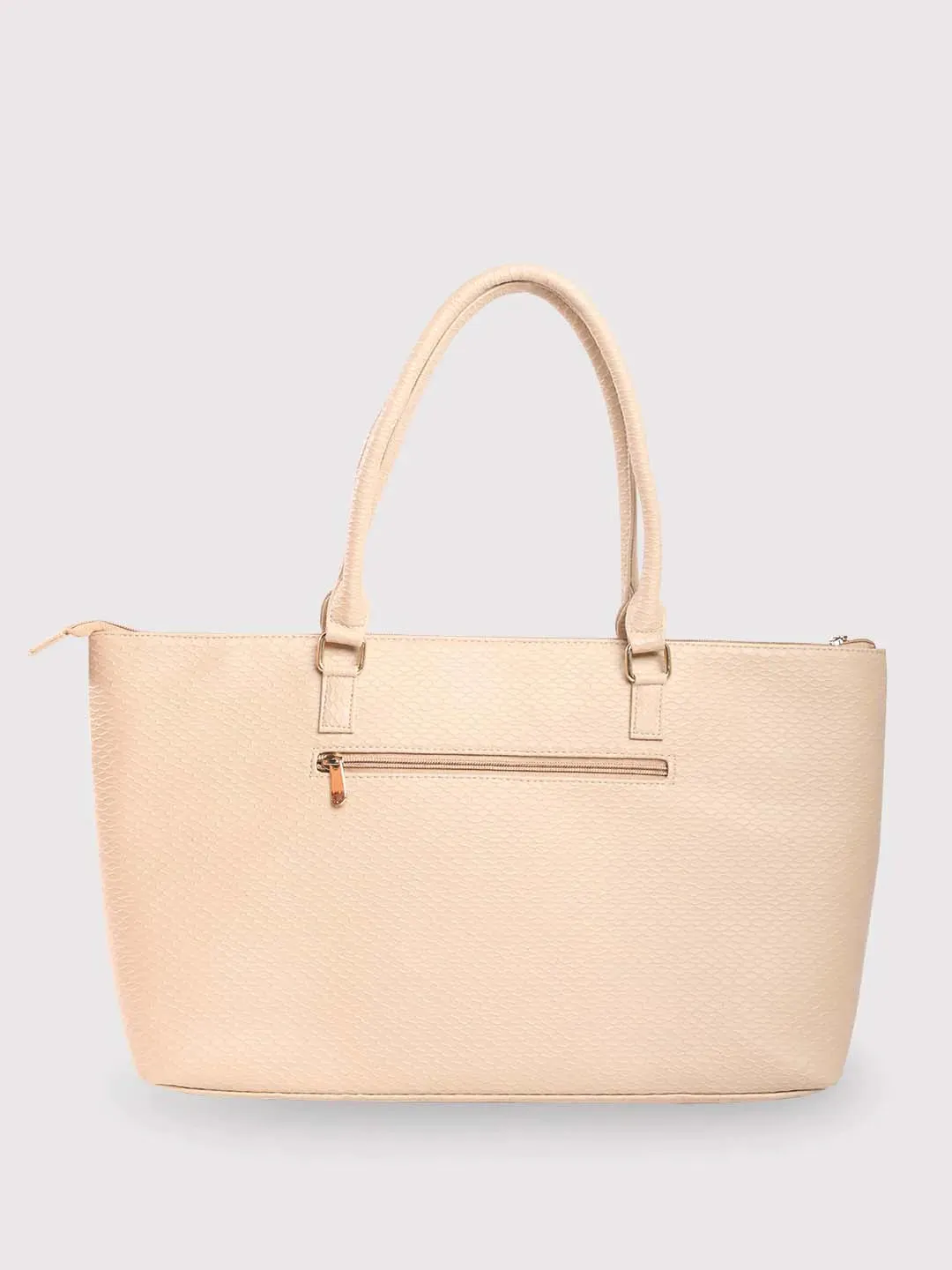 Caprese Fiona Tote Large Beige Office Laptop Bag