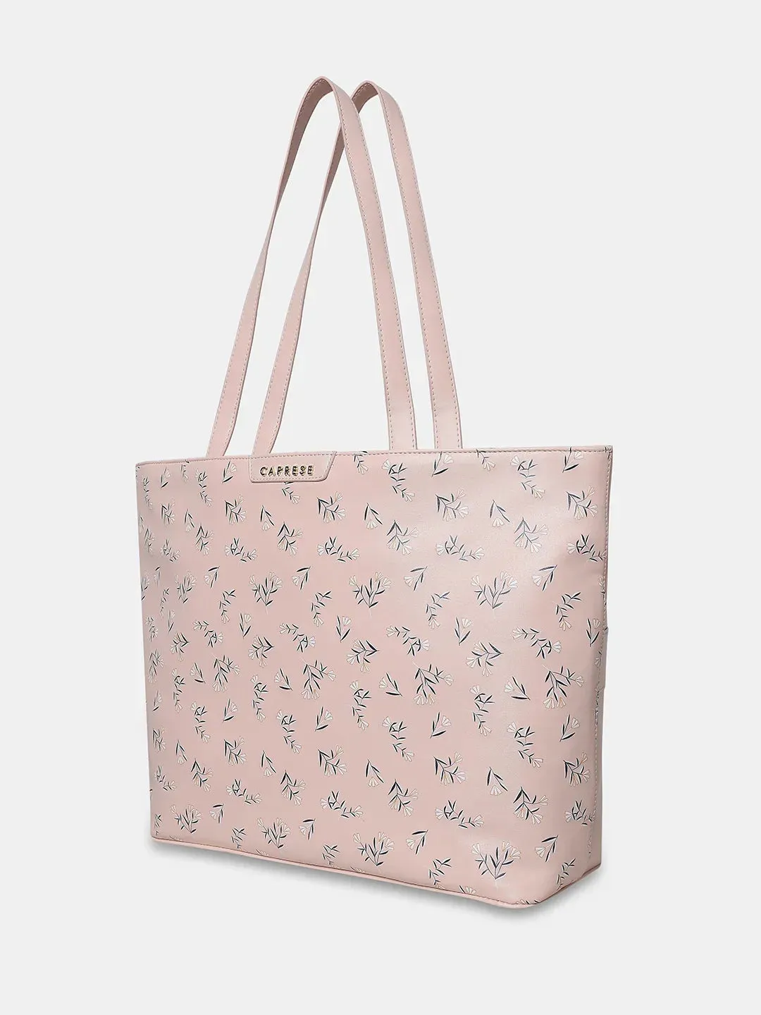Caprese Merida Tote Printed Large Blush Laptop Bag