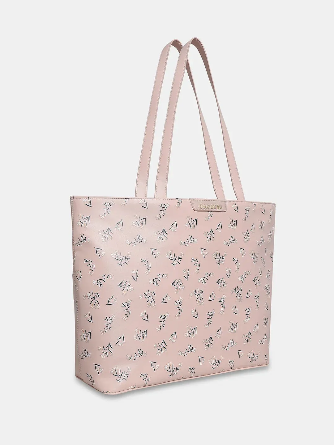 Caprese Merida Tote Printed Large Blush Laptop Bag
