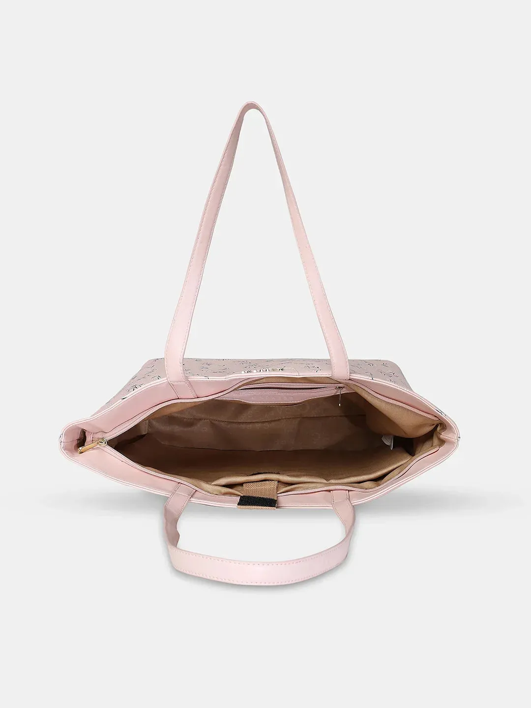 Caprese Merida Tote Printed Large Blush Laptop Bag