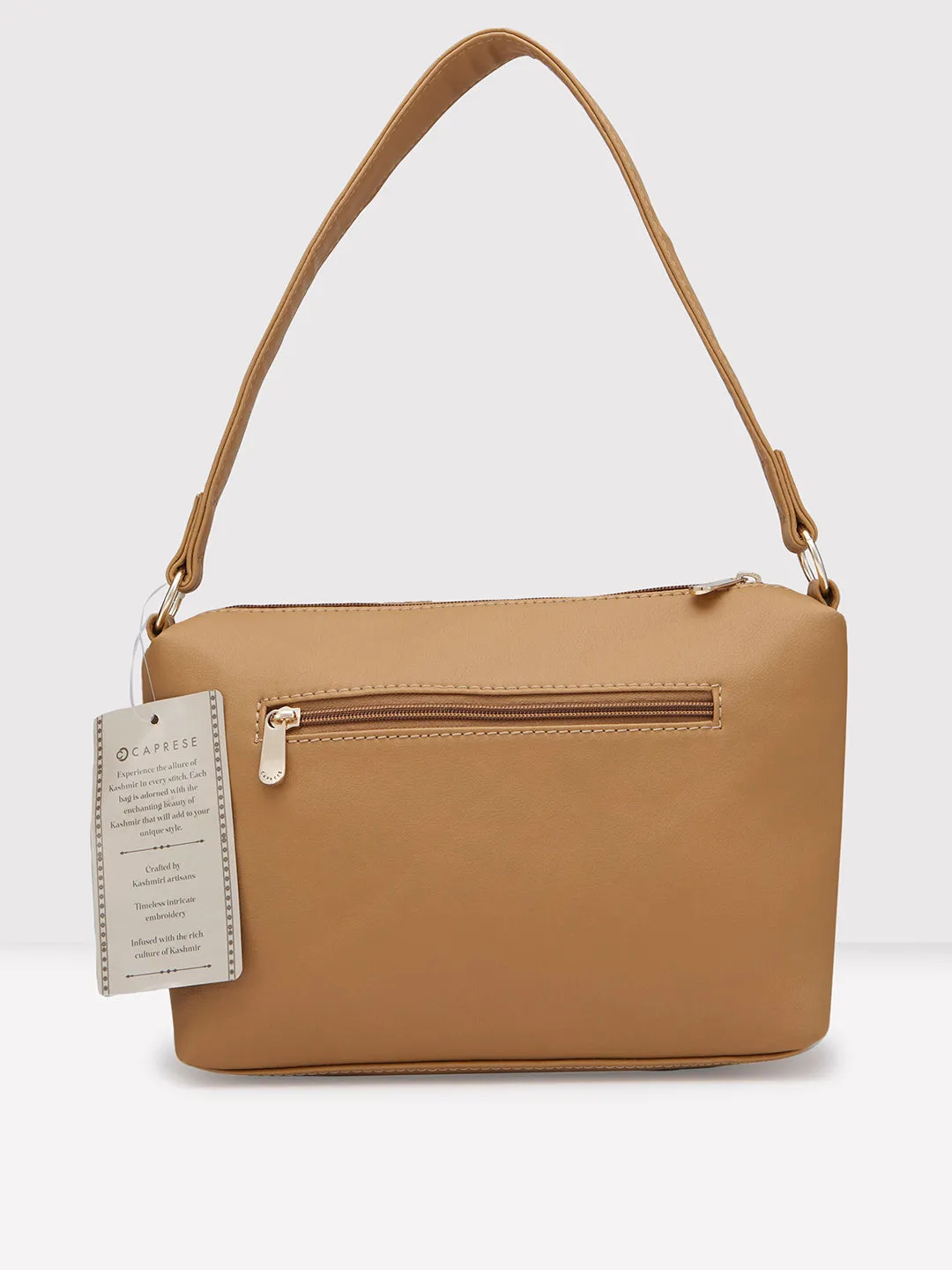Caprese Tresna Embroidery Fawn Crossbody Bag