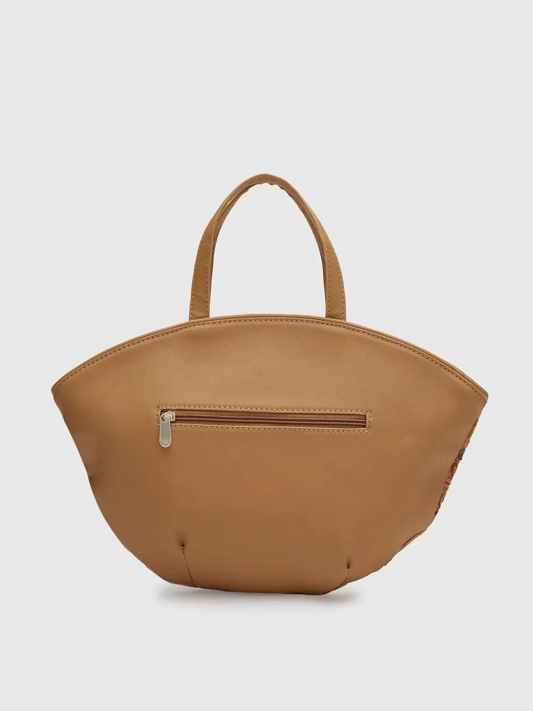 Caprese Tresna Embroidery Fawn Tote Handbag