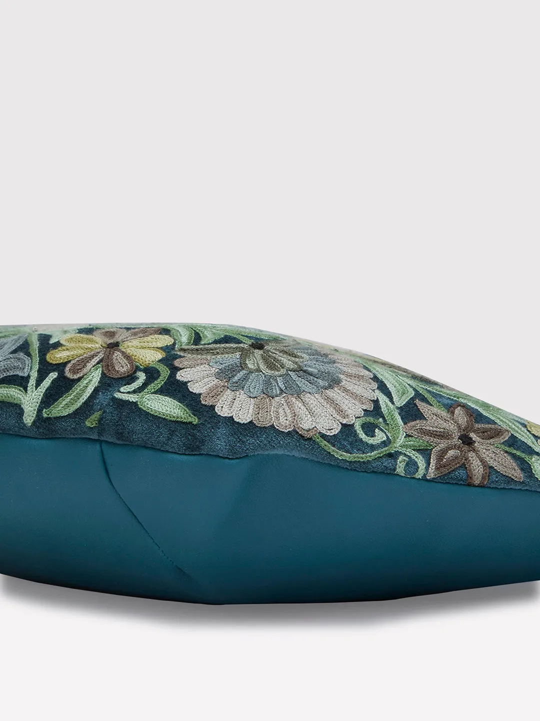 Caprese Tresna Embroidery Green Tote Handbag