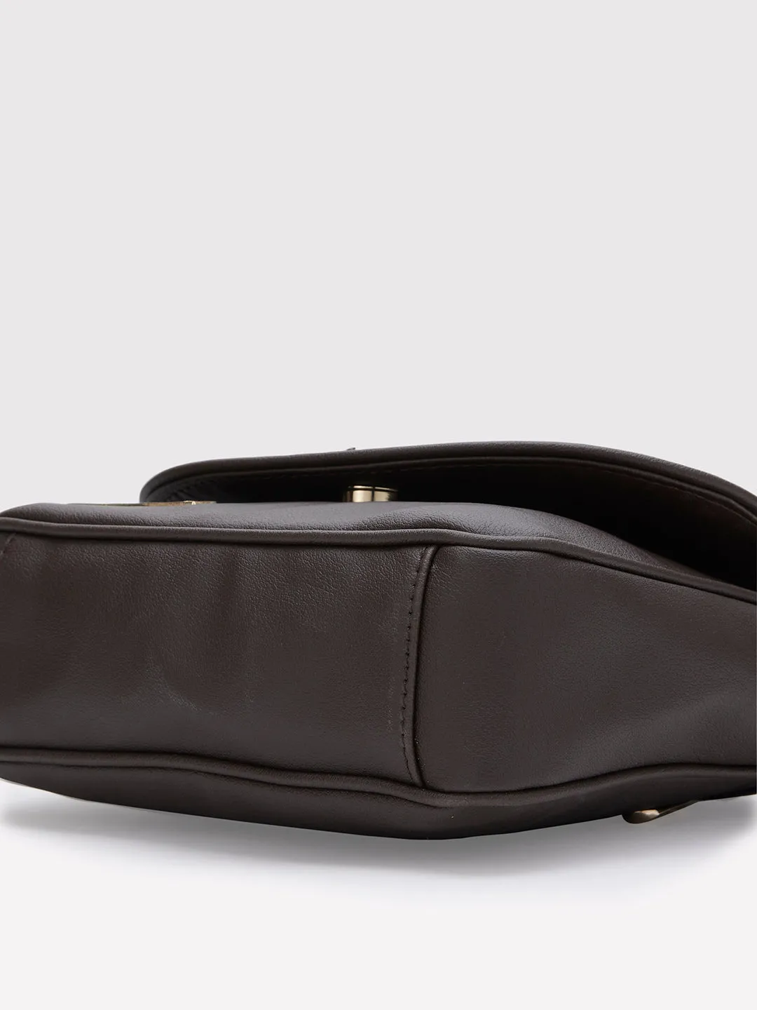 Caprese Tresna Large Embroidery Brown Sling Bag