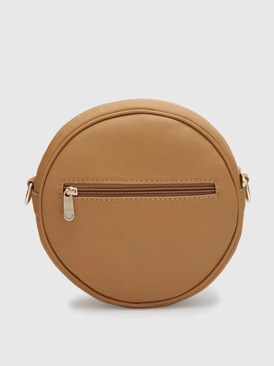 Caprese Tresna Medium Embroidery Fawn Sling Bag