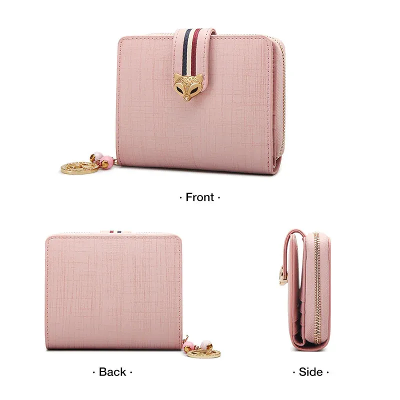 Card Holder Split Leather Wallet