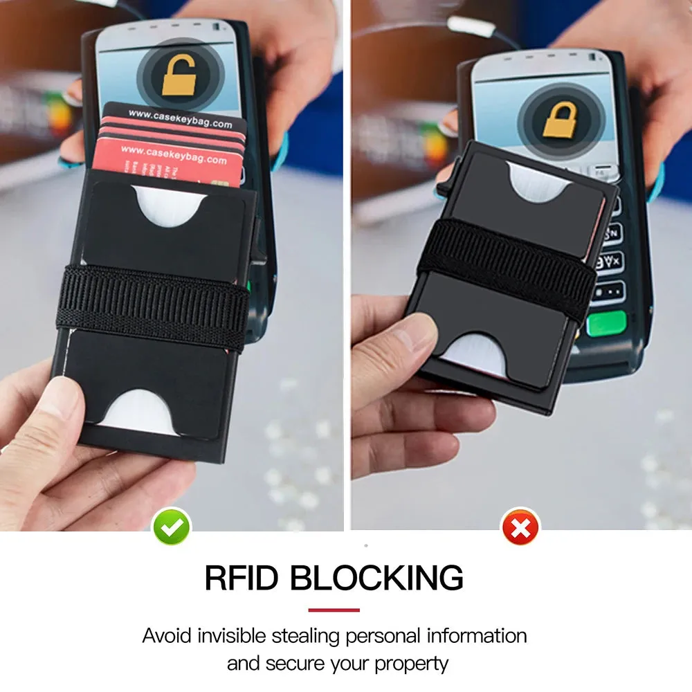 CASEKEY Aluminium Pop-up Smart Wallet with RFID Blocking