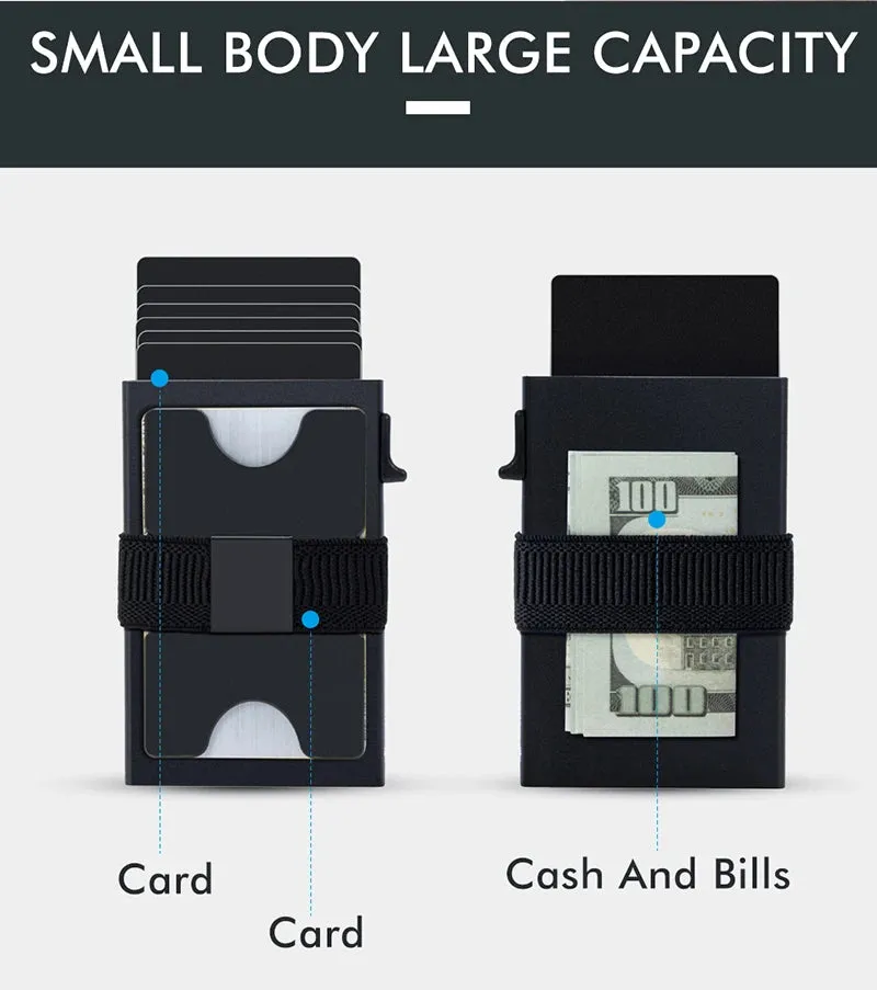 CASEKEY Aluminium Pop-up Smart Wallet with RFID Blocking