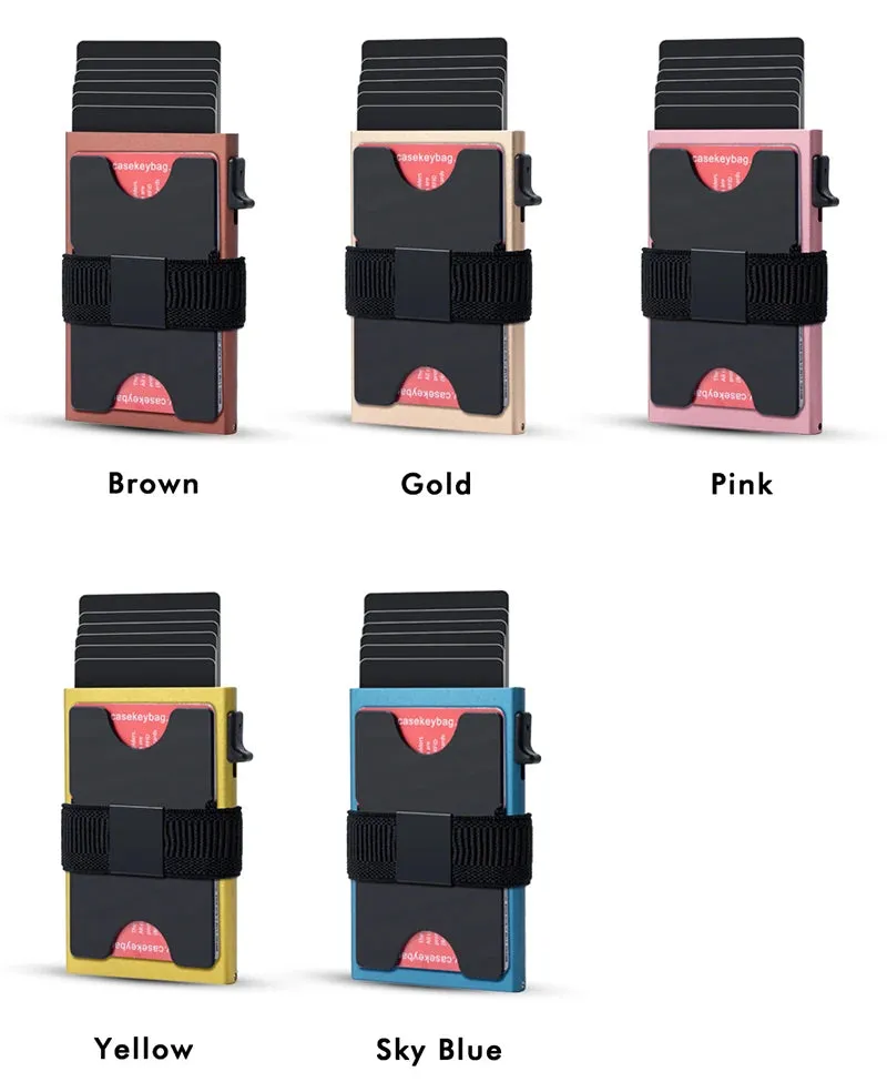 CASEKEY Aluminium Pop-up Smart Wallet with RFID Blocking
