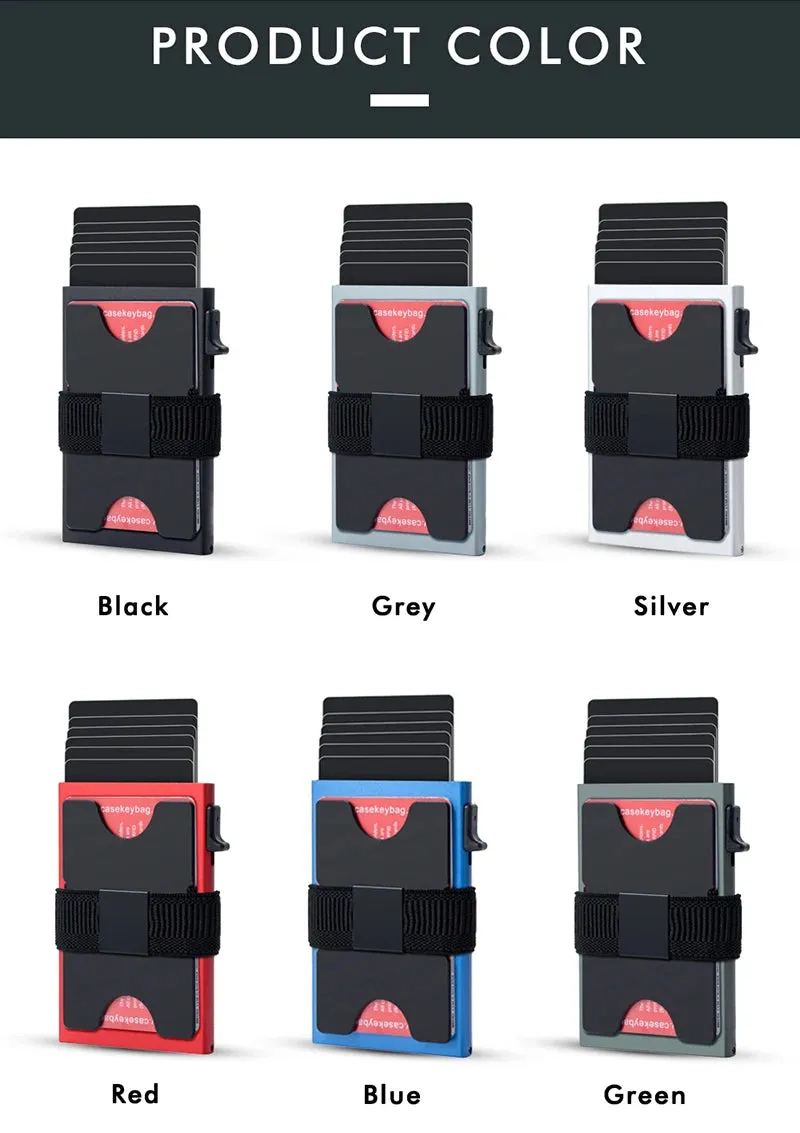 CASEKEY Aluminium Pop-up Smart Wallet with RFID Blocking